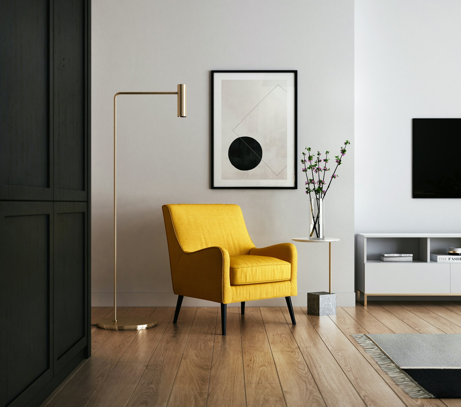 Chairs furniture in a warm natural interior