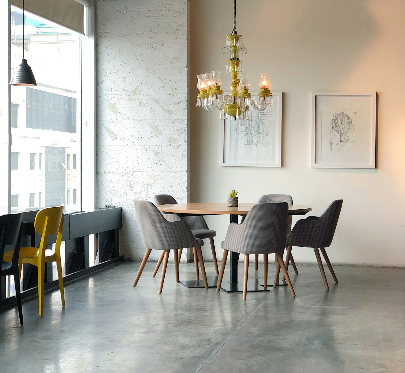 Dining furniture in a warm natural interior